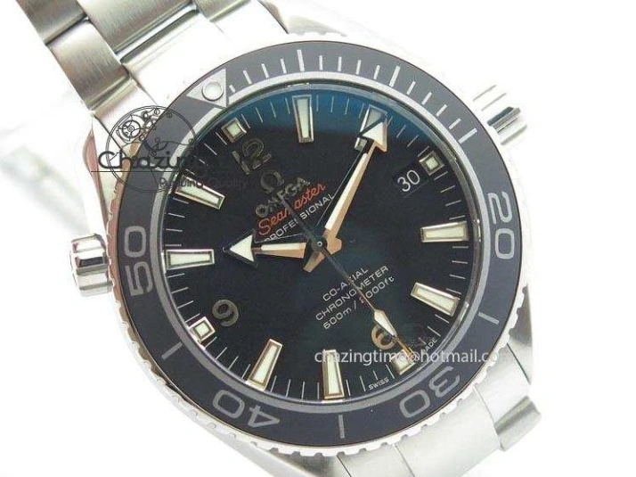 0518 Planet Ocean SS Bp Maker 45mm Black Bezel On SS Bracelet A OnTrend 8218